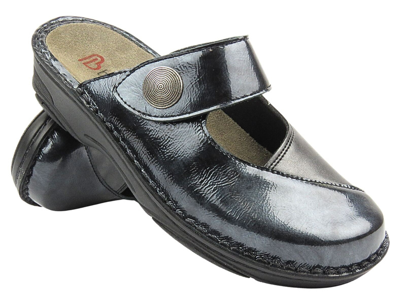 Pohodlné žabky Dámské dřeváky BERKEMANN Heliane 03457-647 Dark Blue Slip-on