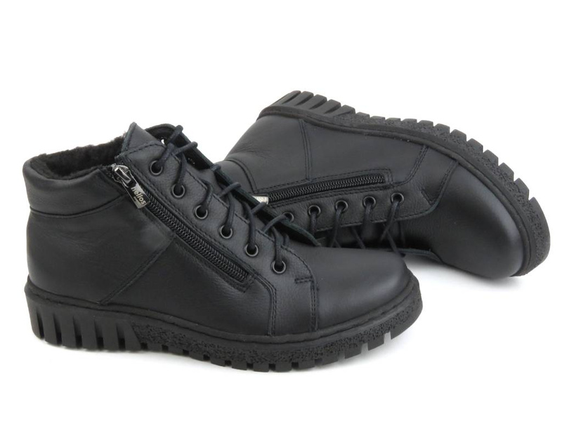 Pohodlné dámské kotníkové boty - HELIOS Komfort 522, černá 6