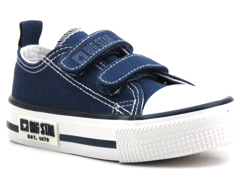 Dětské tenisky na suchý zip - BIG STAR KK374075, tmavě modrá