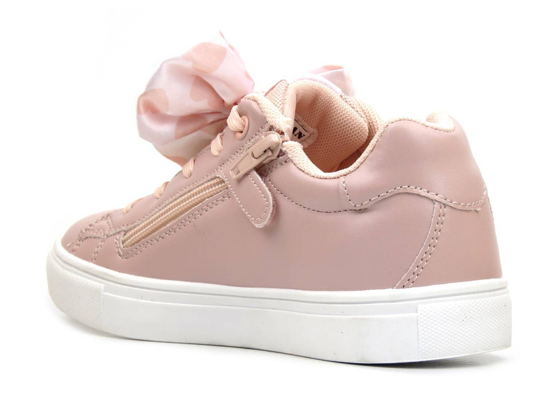 Dětské sportovní boty s mašlí a motýlem - American Club ES 64/22, růžové