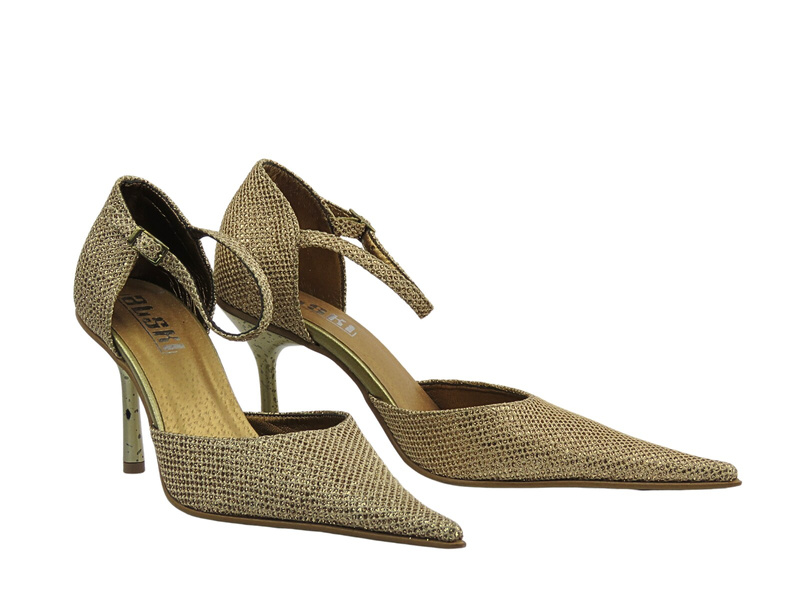 Elegantní lodičky na jehlovém podpatku zlaté ALSKI 220