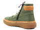 Dámské kotníkové boty z měkké kůže - MANITU 990354-07, zelené