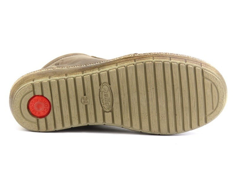 Dámské kotníkové boty z přírodní kůže - HELIOS Komfort 518-2, béžová tm.