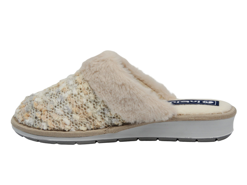 Dámské domácí pantofle Inblu LB-109 béžové – nazouvací