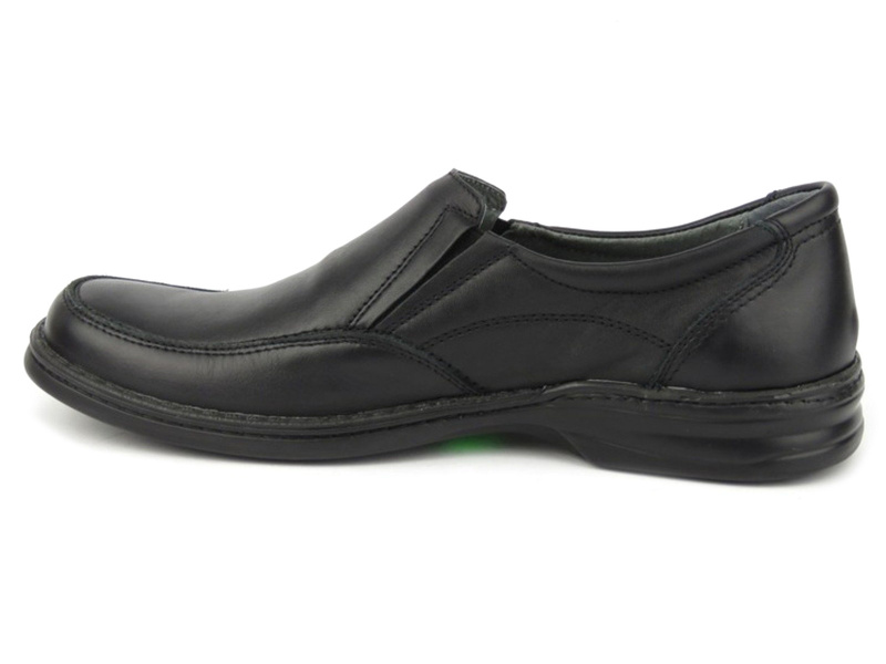 Kožená pánská obuv od polského výrobce - Helios Komfort 871, černá