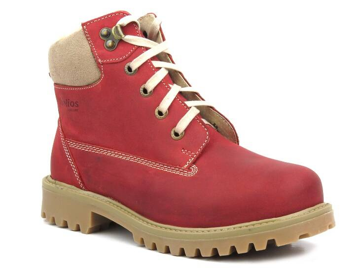 Dámské kozačky - HELIOS Komfort 555, červené
