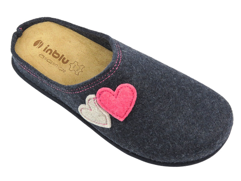 Dámské plstěné pantofle - Inblu CS-37, modré