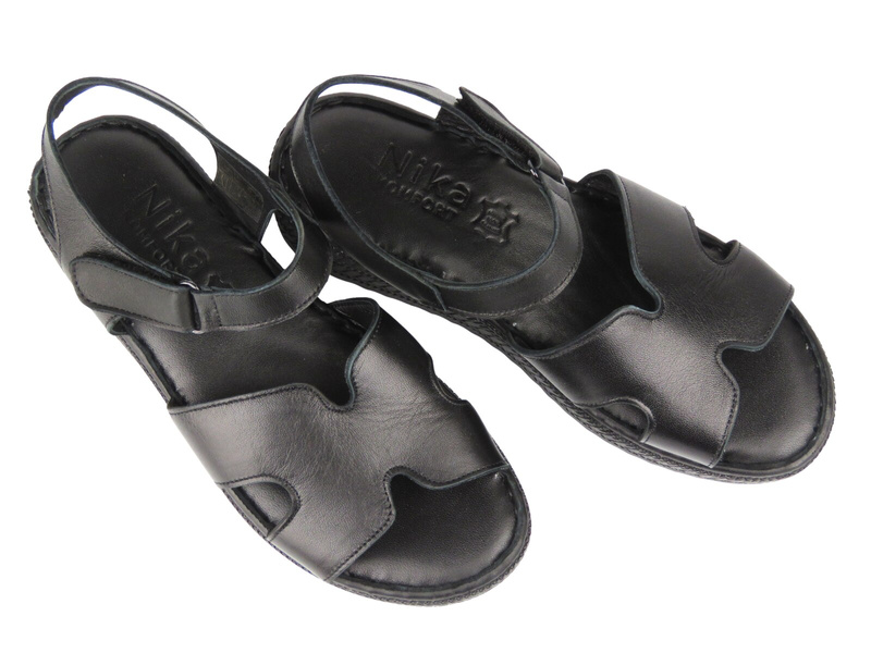 Dámské kožené sandály Nika Comfort 0162-85, černé