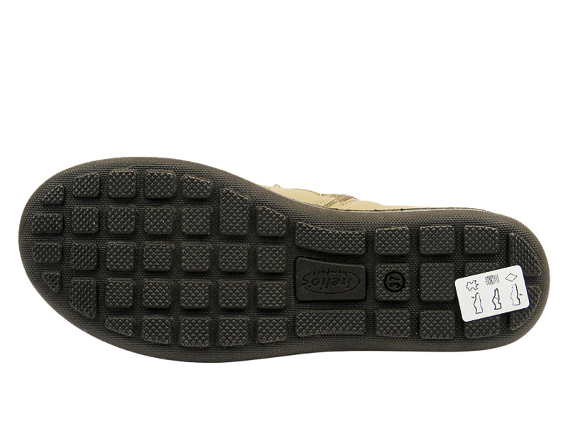 Pohodlné boty, dámské boty z měkké kůže - HELIOS Comfort 612-2 Ecru 3