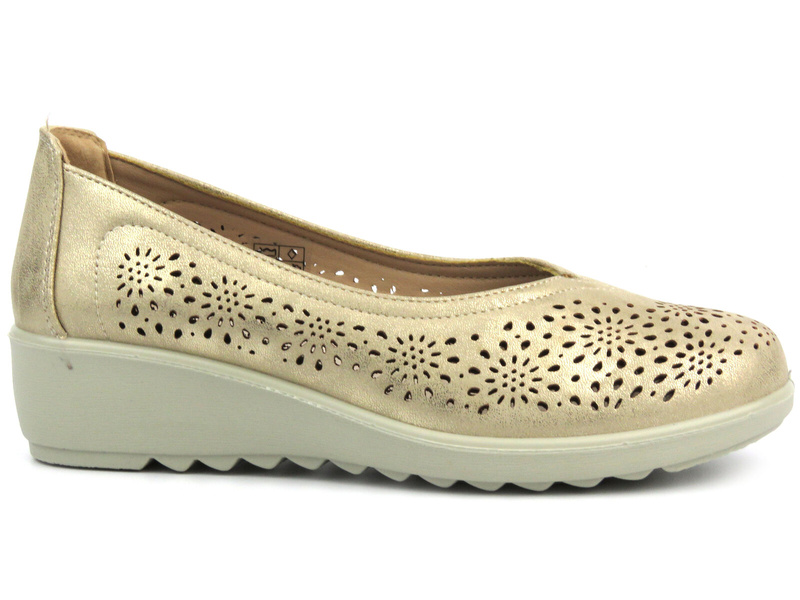 Dámské polobotky Potocki 24-90300, zlaté