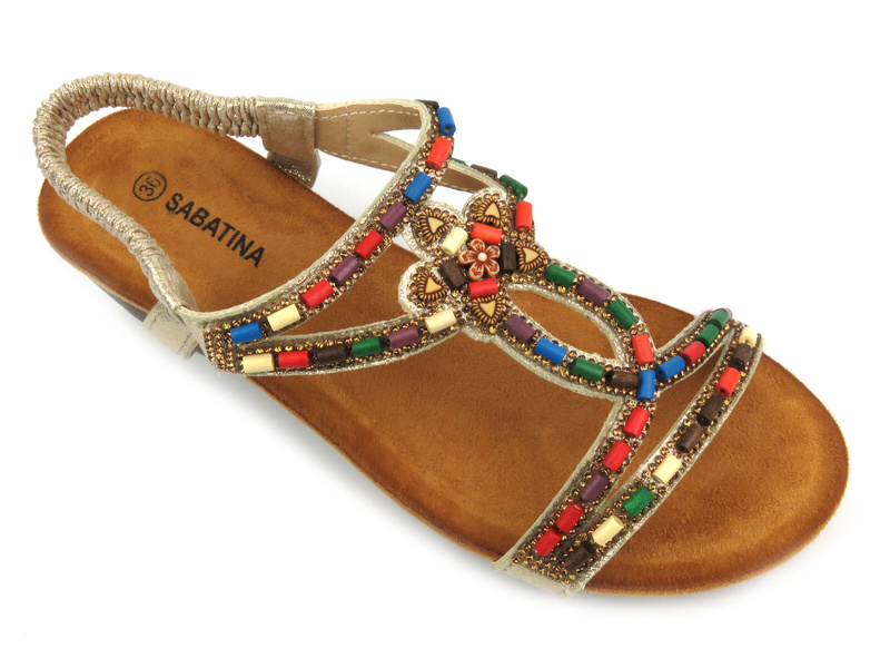 Dámské sandály - Sabatina TMF2023-0256, zlaté