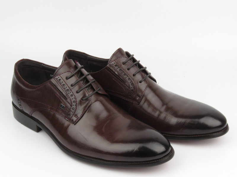 Elegantní pánské kožené boty - JOHN DOUBARE J1846-206-A33, černá