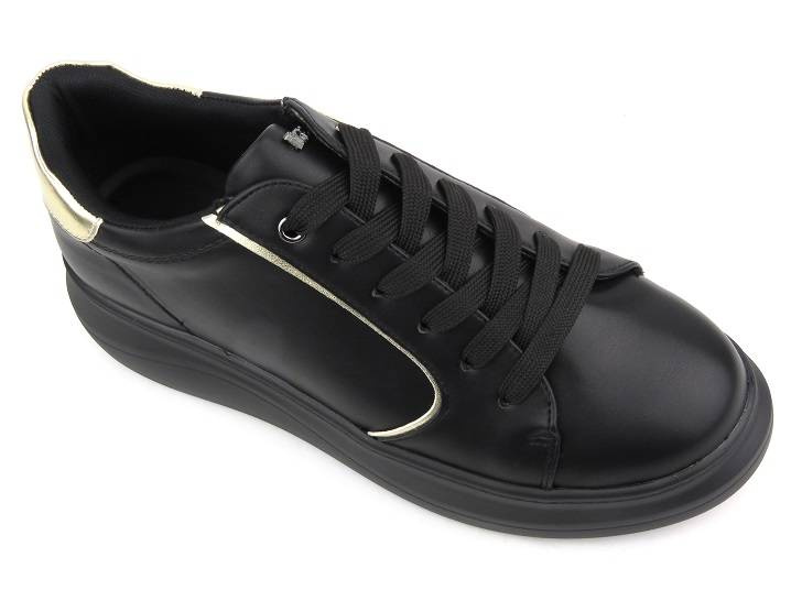 Černé dámské tenisky na platformě - INBLU IN001294