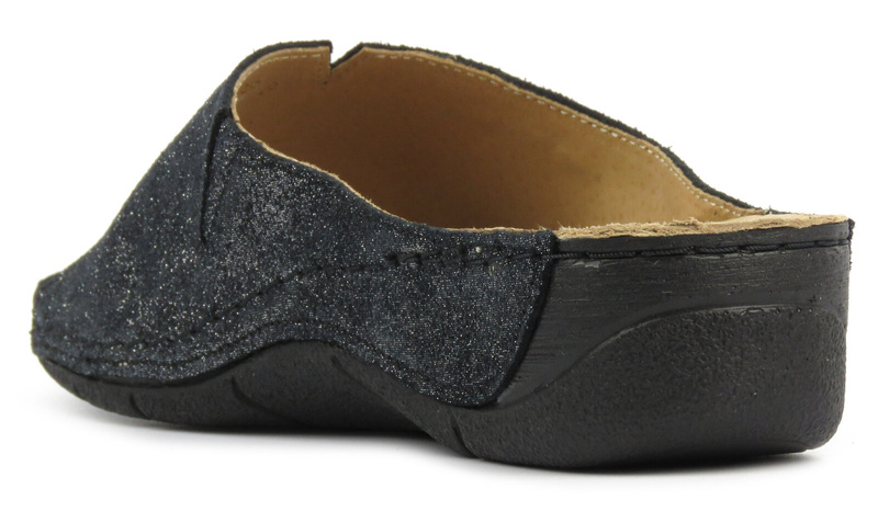 Pohodlné měkké žabky pro ženy HELIOS Comfort 105, černé