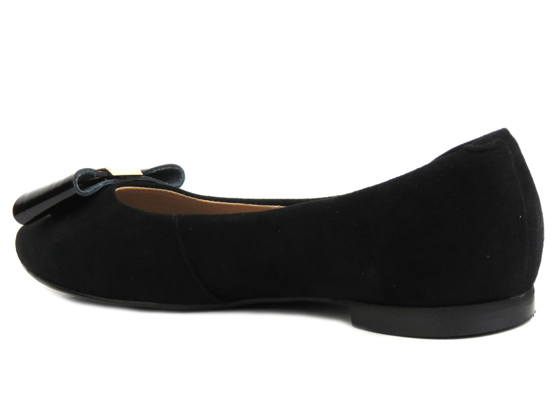 Dámské balerínky s koženým interiérem - Eksbut 29-5316-136/121, černé