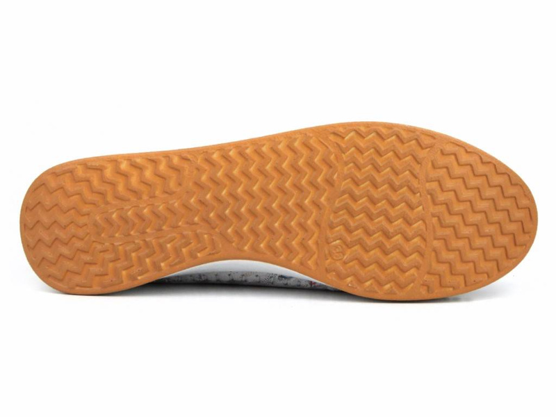 Dámské kožené boty s květinami - VENEZIA 01422077-2, bílé