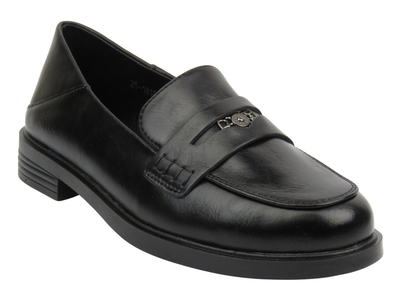 Elegantní dámské mokasíny Vinceza 18100, černé