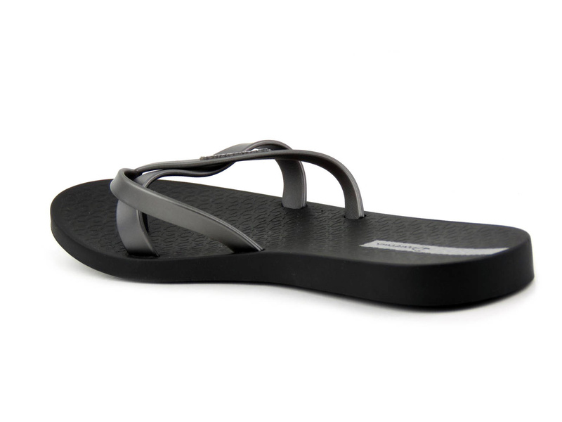 Vodotěsné dámské žabky IPANEMA 81805, černo-stříbrné