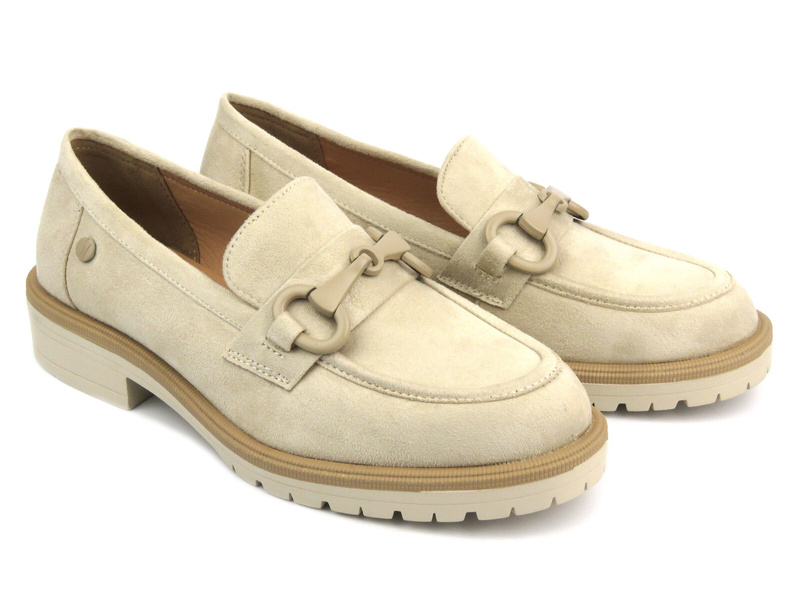 Dámské polobotky, mokasíny - Inblu IC-12, béžová barva