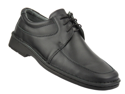Pánské kožené polobotky Maximus MA62/011, černé