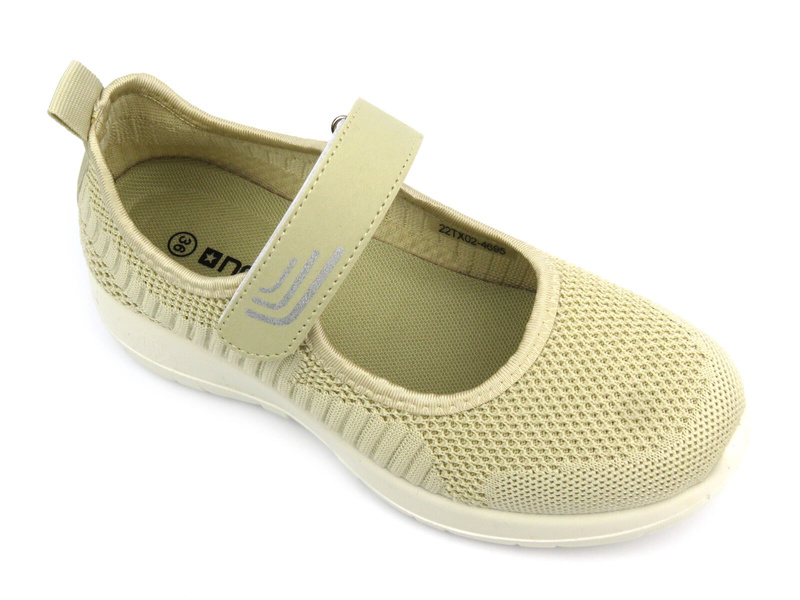 Dámská polobotka na suchý zip - NEWS 22TX02-4695, béžová