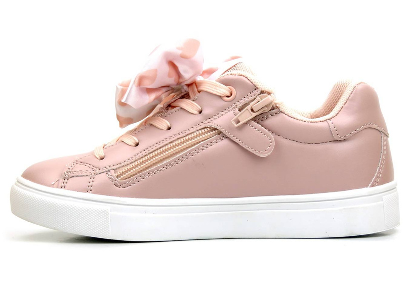 Dětské sportovní boty s mašlí a motýlem - American Club ES 64/22, růžové