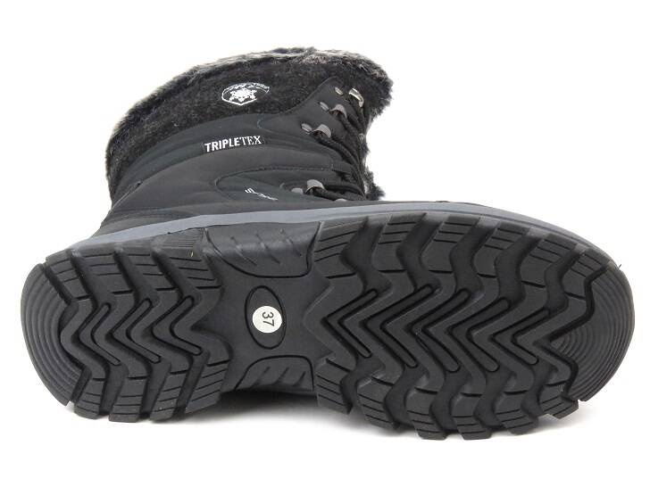 Dámské vysoké sněhule - AMERICAN CLUB SN36/23, černé