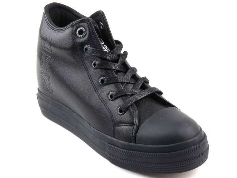 Dámské tenisky se skrytým klínem Big Star EE274127, černé