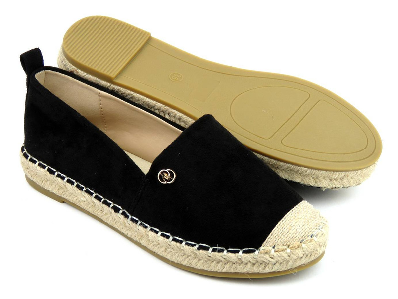 Espadrilky, dámská letní obuv - Evento 22TX35-4592, černá
