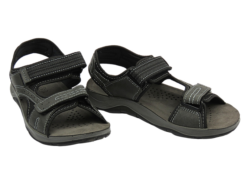 Pohodlné, klasické pánské sandály - INBLU TO-06, černé