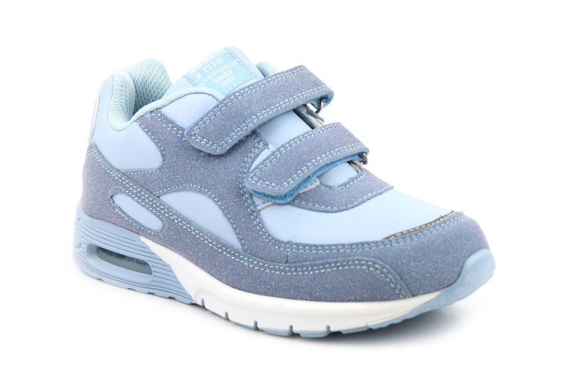 Dětská sportovní obuv na suchý zip - American Club ES 60/22, modrá