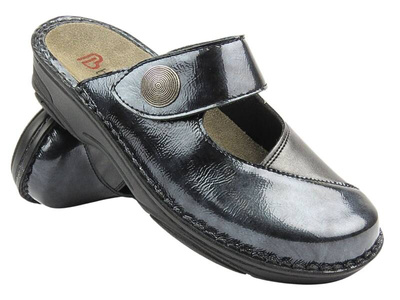 Pohodlné žabky Dámské dřeváky BERKEMANN Heliane 03457-647 Dark Blue Slip-on