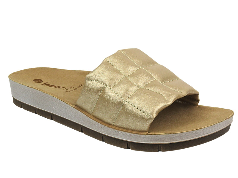 Dámské žabky s flitry - INBLU Mimi, šedé