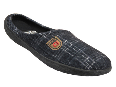 Pánské domácí pantofle Gezer G98A252 šedo-černé