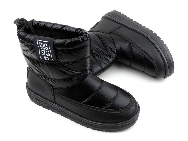 Teplé dámské sněhule, zimní boty - BIG STAR II274120, černé