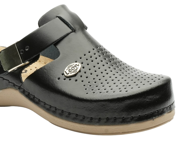 BERKEMANN 01753-473 Dámské kožené žabky s podpatky Slip-on Brown