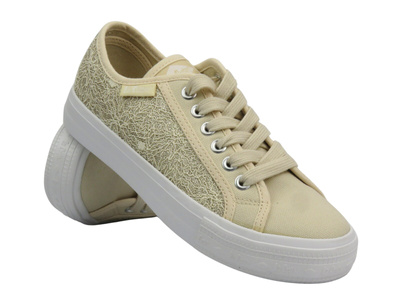 Dámské tenisky LEE COOPER 25-31-3420L, béžové.