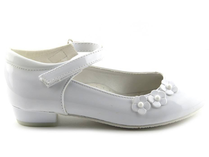 Dětské boty, dívčí lodičky Wojtyłko 5B1357B, bílé