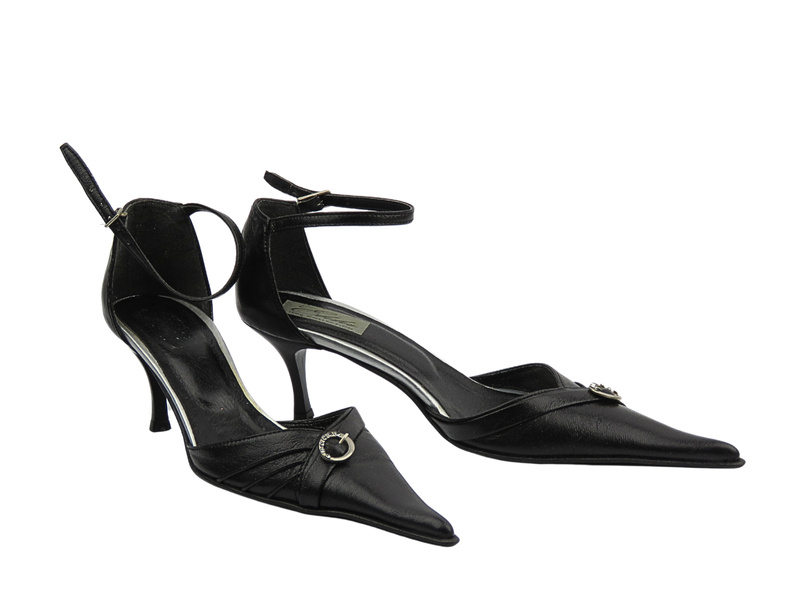 Dámské lodičky na podpatku černé Vigo 167