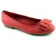Dámské balerínky s mašlí - AMERICAN CLUB GDS120703-1-1, červené