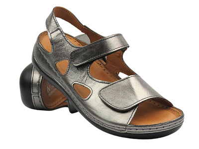 Kožené dámské sandály Cambell 25-00659, zlaté