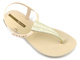 Dámské sandály se zlatým zdobením - Ipanema 82862, béžová a zlatá