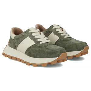 Dámské kožené tenisky khaki Filippo DP7112/25
