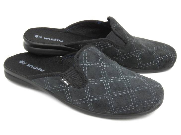 Pánské pantofle s měkkou vložkou - INBLU OG-1D, černé