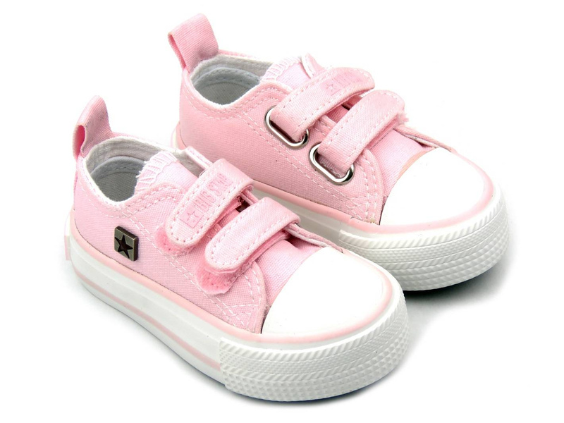 Dětské tenisky na suchý zip - Big Star HH374203, růžové