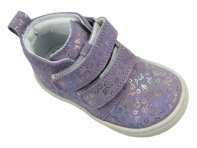 Dětské kotníkové boty, boty na suchý zip - Jamet 1102, fialová