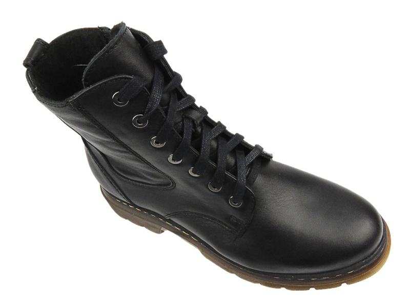 Dámské kožené návleky - HELIOS Comfort 528, černá CS