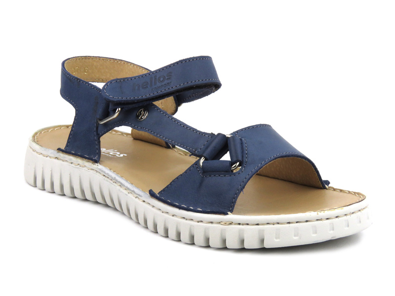 Kožené dámské sandály polské značky HELIOS Komfort 249S, tmavě modrá