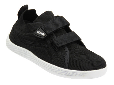 Barefoot, tenisky, dětské papuče na suchý zip - BEFADO 003Y014, černé