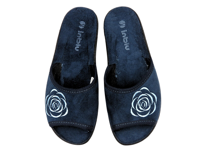 Pohodlné dámské pantofle INBLU ES-5B, tmavě modré